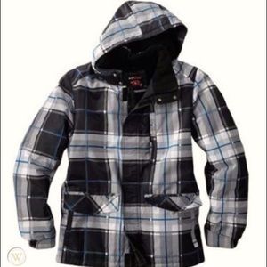 TONY HAWK BLOCK HEAD PLAID SNOWBOARDING SKI JACKET